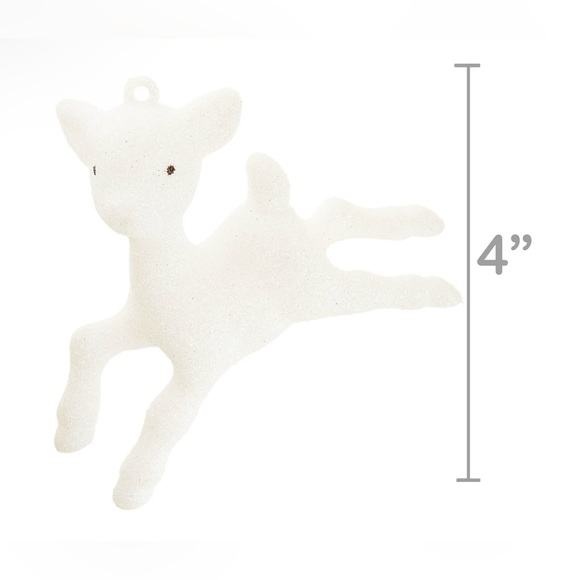 Turquoise, Silver & White Winter Icon Shatterproof Christmas Ornaments, 0.02 lb, - Picture 2 of 2